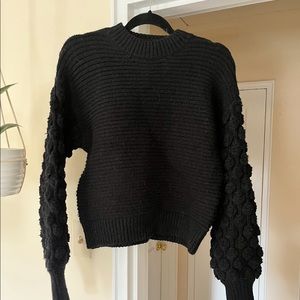 Harper Heritage puff-sleeve sweater